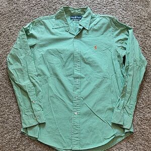 Polo by Ralph Lauren Green Plaid Men's Shirt